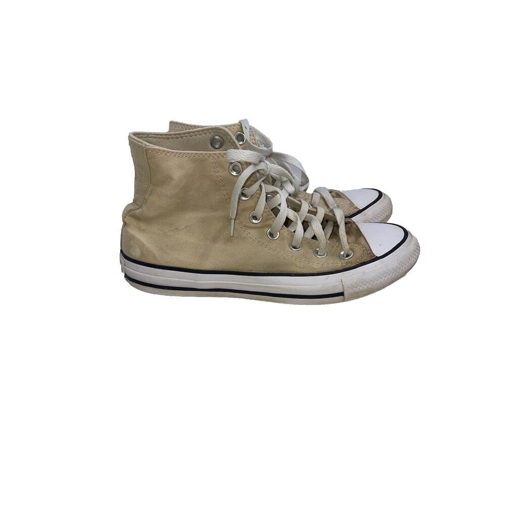 Converse Chuck Taylor All Star Hi Beige Brown Canvas Sneakers Shoes